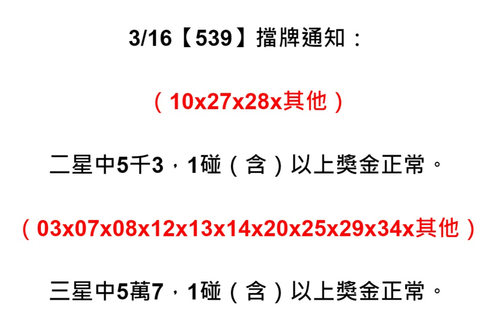 檔牌單~提前知道今日想買的號碼是否被檔，也可以參考更多報牌者推薦再去買今日號碼,檔牌單的號碼也代表今日買的人多開出的機率高